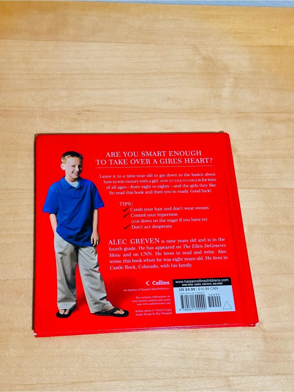 Red How to Talk to Girls Hardcover Book by Alec Greven